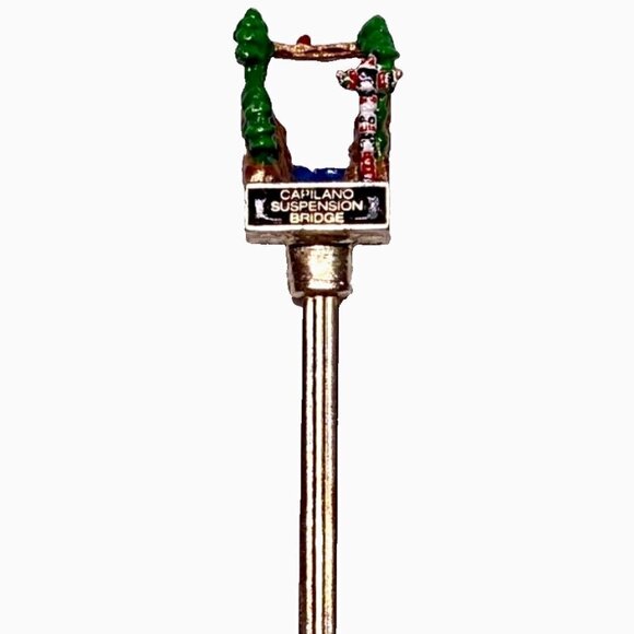 Souvenir Spoon Capalino Suspension Bridge Great Britain B.C. VTG Collectible - Picture 1 of 7